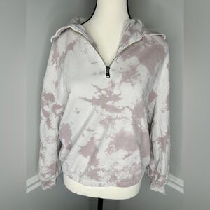 Anthropologie Varley Romero Tie-Dye Quarter-Zip Pullover